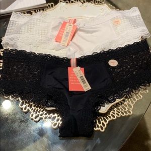 2 Brand New Laced Cheeky Panties!